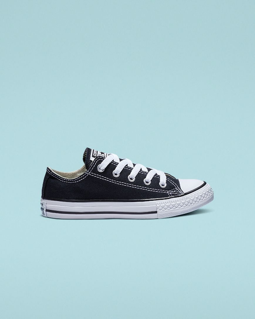 Boys\' Converse Chuck Taylor All Star Classic Low Top Shoes Black | AU C0951I